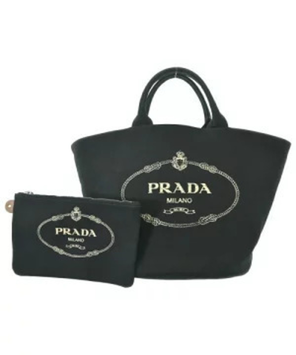 Prada Tote Tessuto Saffiano Bag Black